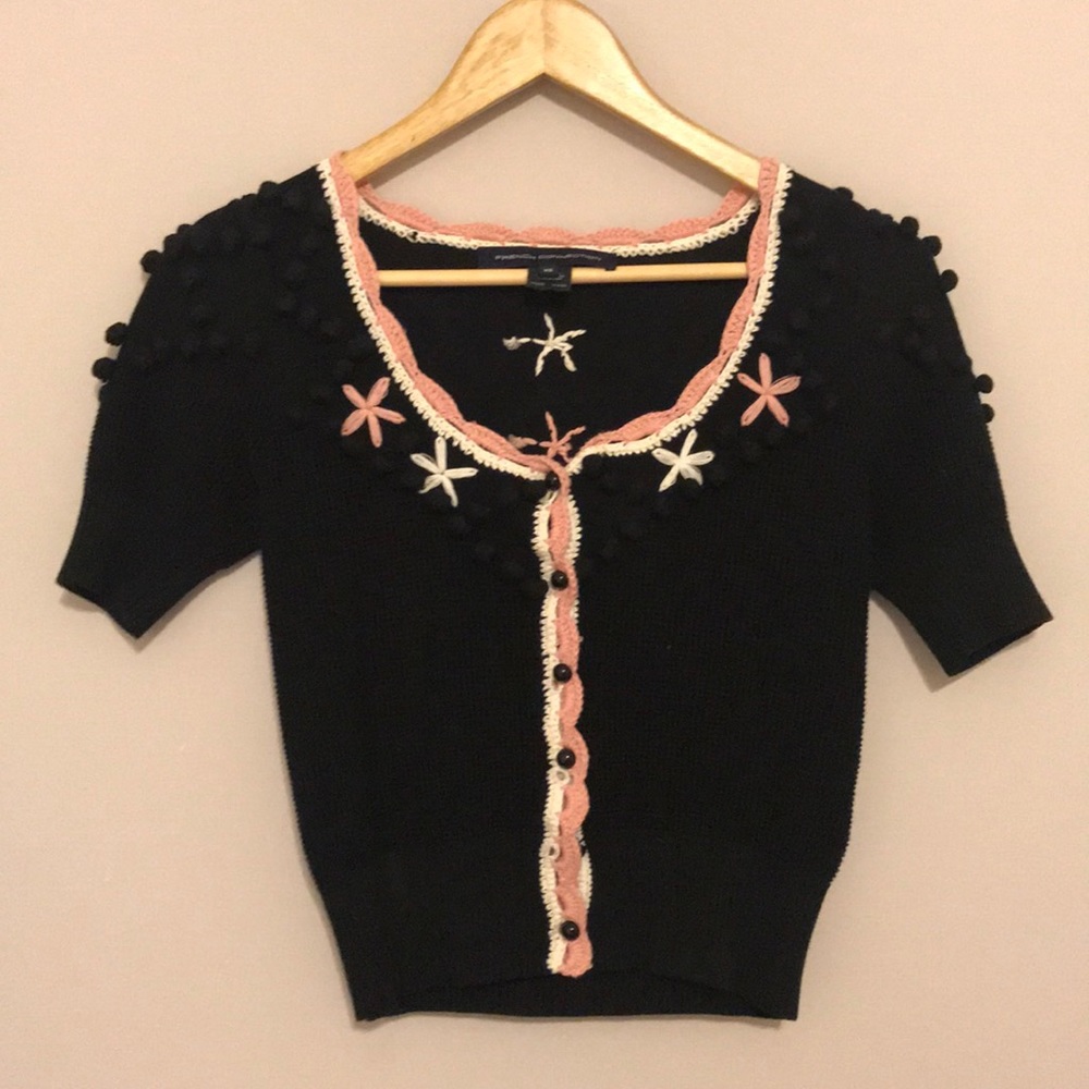 French Connection Black XS sweater 100% cotton